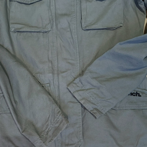 Bench Blue Grey Cargo Utility Jacket Size XS Streetwear Casual Lightweight - Picture 16 of 16